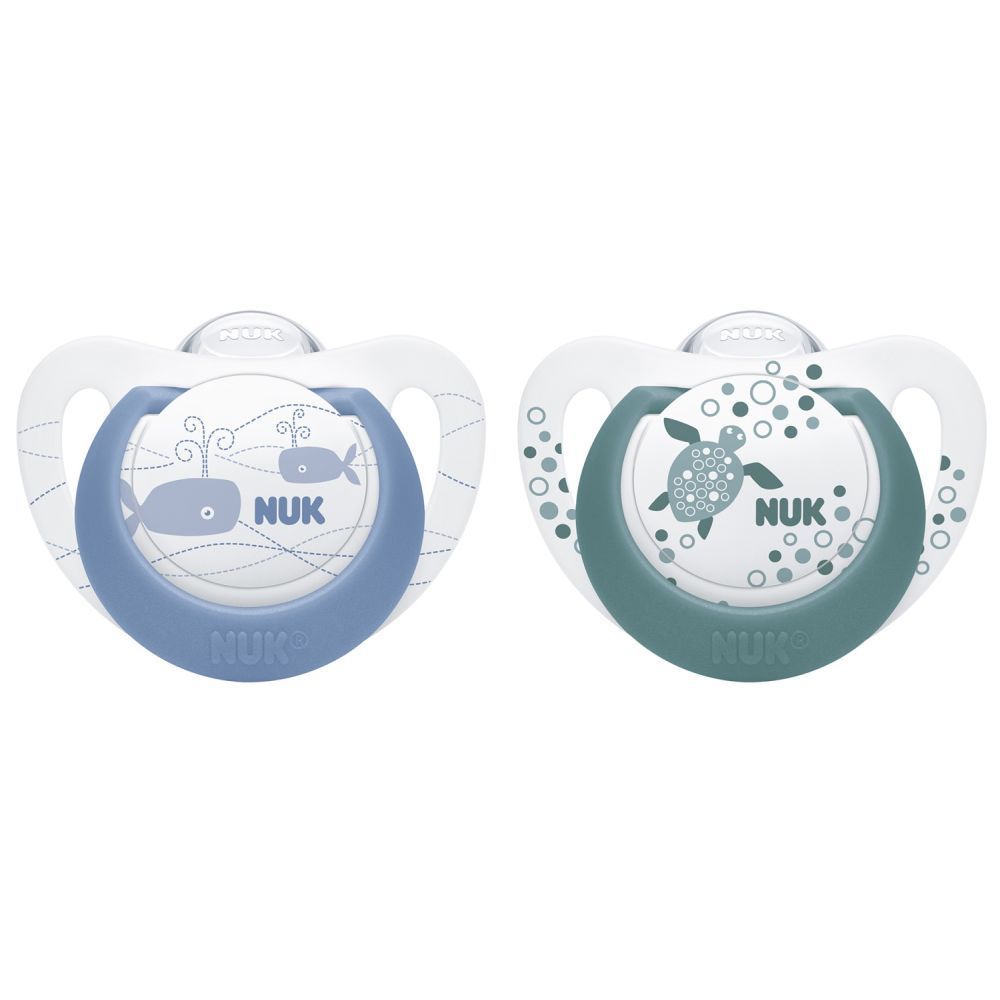 Set 2 Suzete NUK Genius Color Silicon, Mărimea 2, 6-18 luni