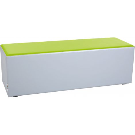 Puf Moje Bambino Gri-Verde Lime, 120 cm
