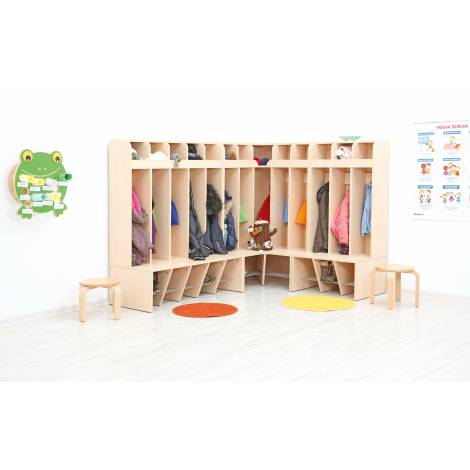 Vestiar Gradinita Mariposa, 5 Compartimente, Moje Bambino - imagine 2