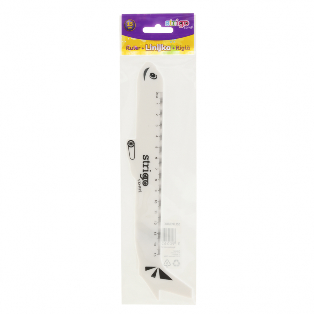 Rigla Strigo Avion 15cm - Inovatoare pentru Copii
