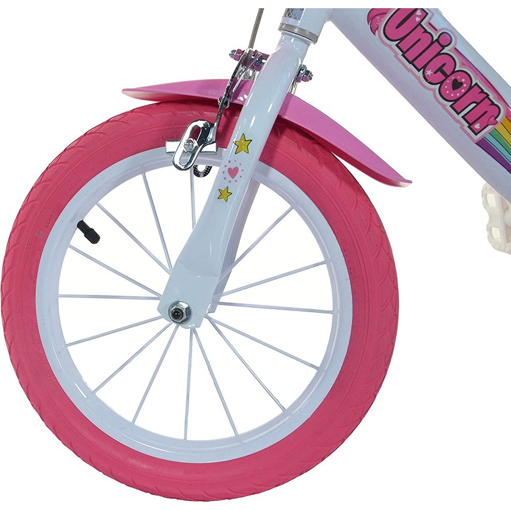 Bicicleta Dino Bikes Unicorn 14 inch, 4-7 Ani - imagine 3