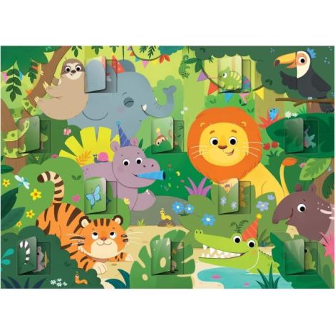 Puzzle Interactiv Jungla Galt 20 Piese cu Ferestre - imagine 2