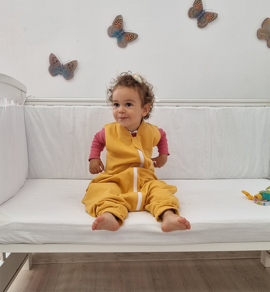Sac de Dormit KidsDecor Golden Snuggle, 130 cm - imagine 5