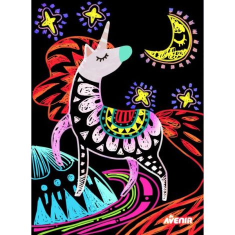 Set Scratch Art Unicorni Avenir | Joc Creativ 3+ - imagine 3