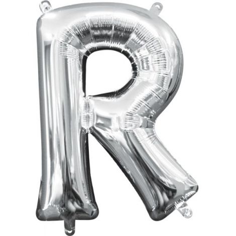 Balon Folie Mini Litera R Amscan Argintiu Decor