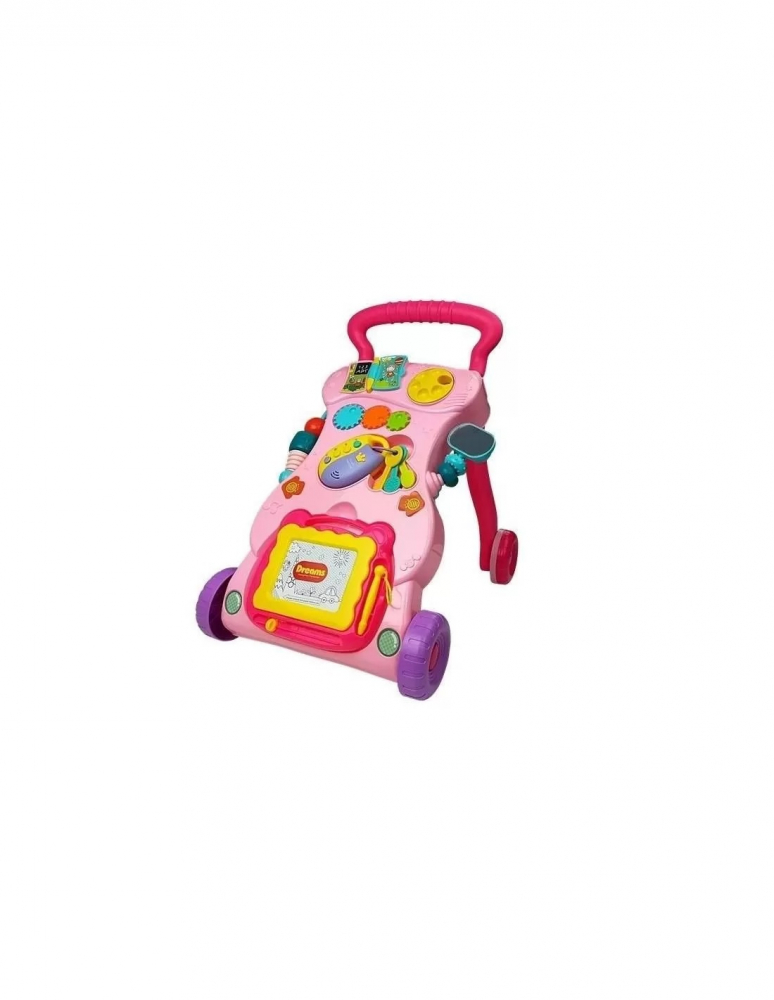 Antepremergator LeanToys Roz cu Activitati - imagine 2