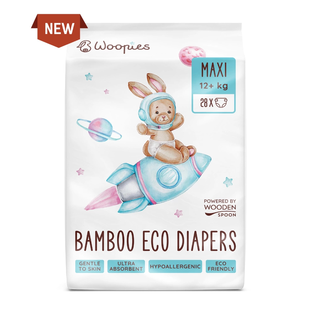 Scutece Eco Bambus Maxi 12+kg Wooden Spoon - imagine 2