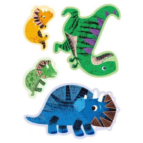 Set Creativ Felicitari Razuit Dinozauri Avenir - imagine 4