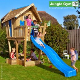 Complex Joacă Crazy JungleGym, Casuță cu Tablă, Exterior - imagine 2