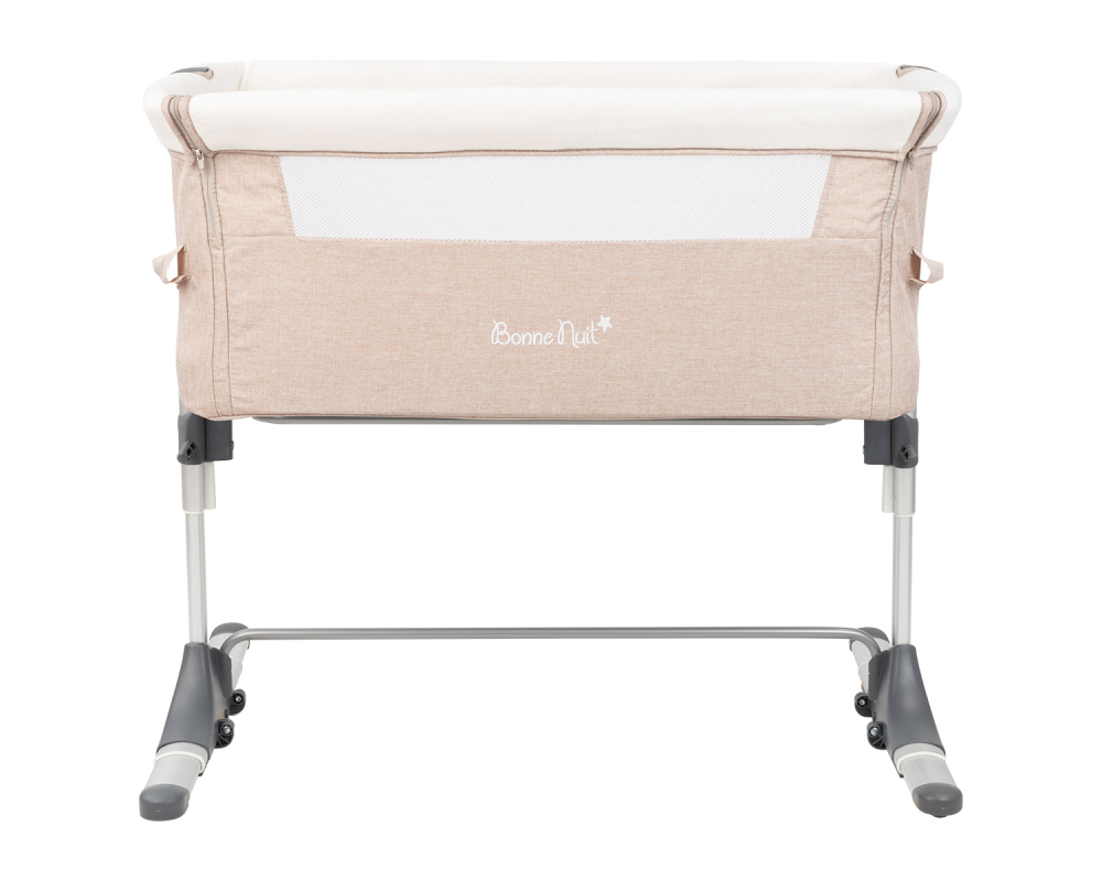 Patut Co-Sleeper KikkaBoo Bonne Nuit Beige, Reglabil - imagine 6