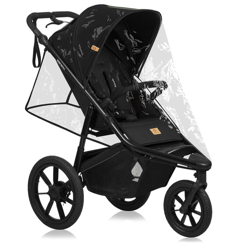 Carucior Sport Lionelo Azura, Pliere Compacta, Roti Gonflabile - imagine 3
