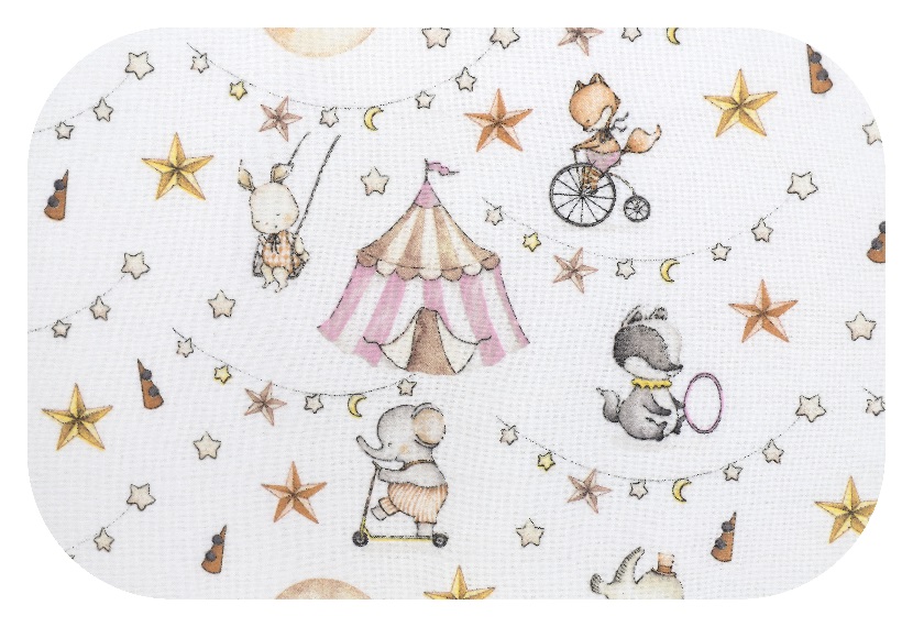 Scutec Egakids Finet 70x80 Pink Circus - imagine 2