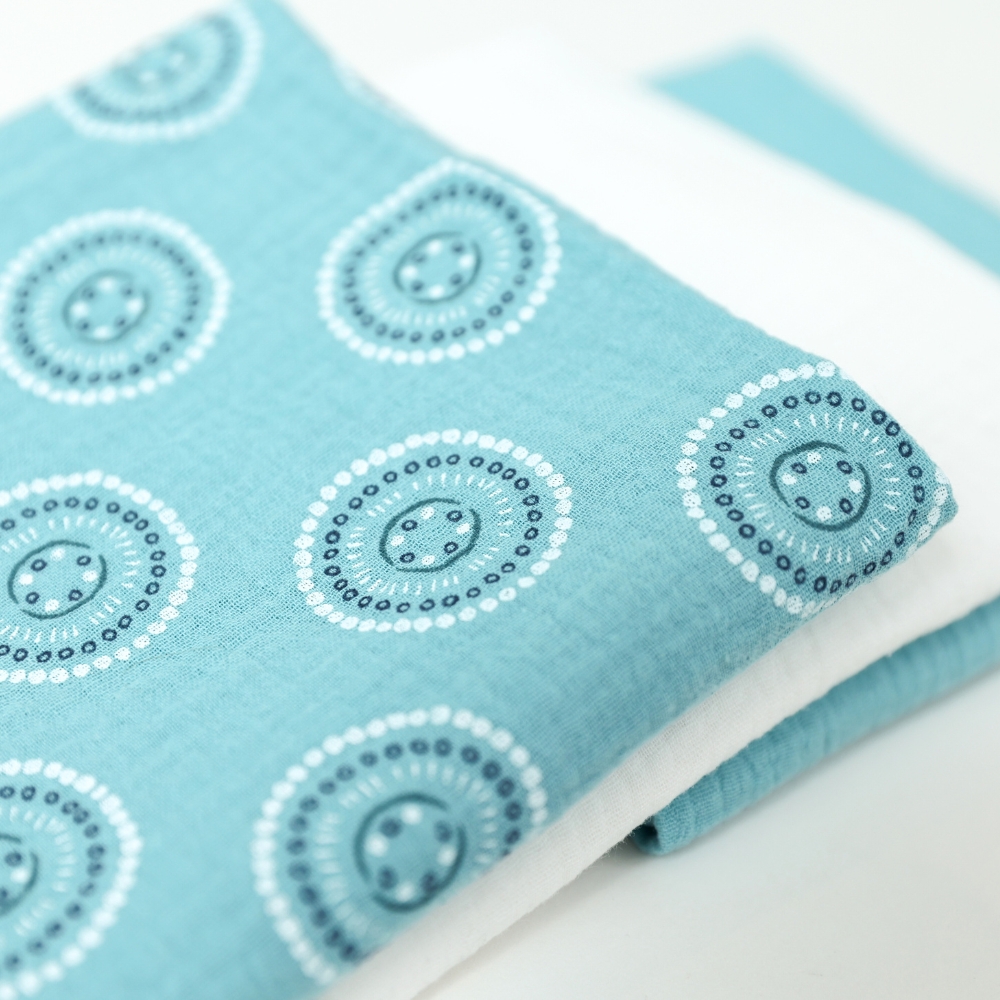 Set 3 Scutece Muselina Kids Decor - Blue Mandala
