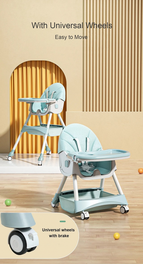 Scaun masa 3in1 Little Mom, Balansoar, Husă Detașabilă - imagine 11