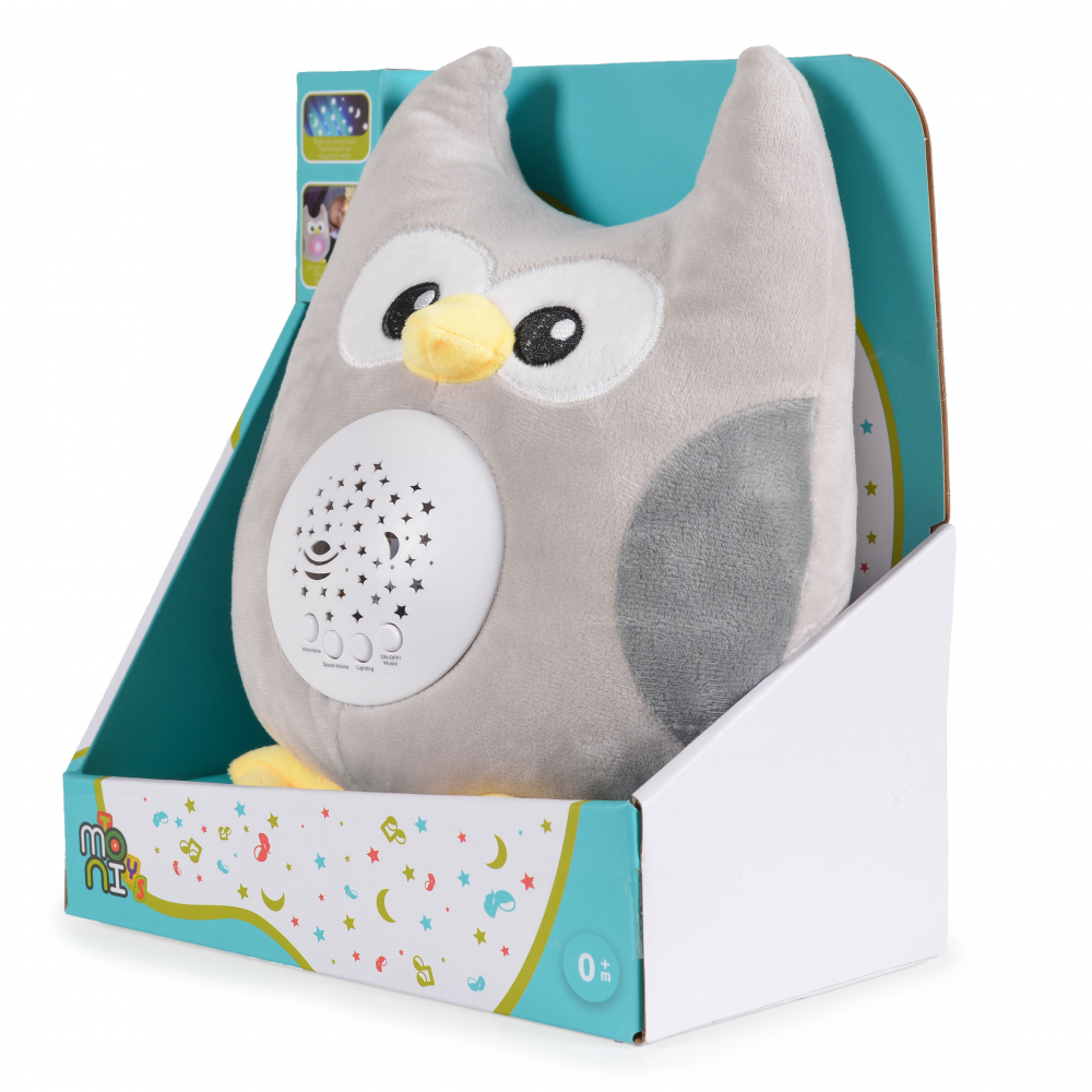Moni Friendly Owl Lampa Veghe Sunete Albe - imagine 6