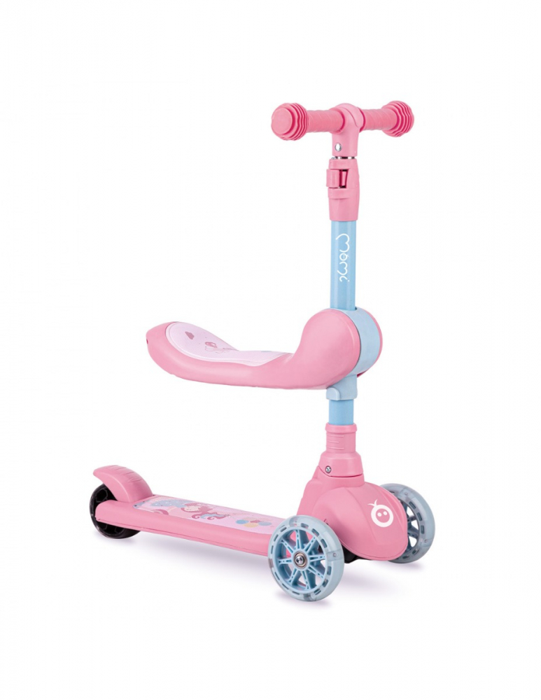 Trotineta 2in1 MoMi Kiuru Pink cu Scaun - imagine 6