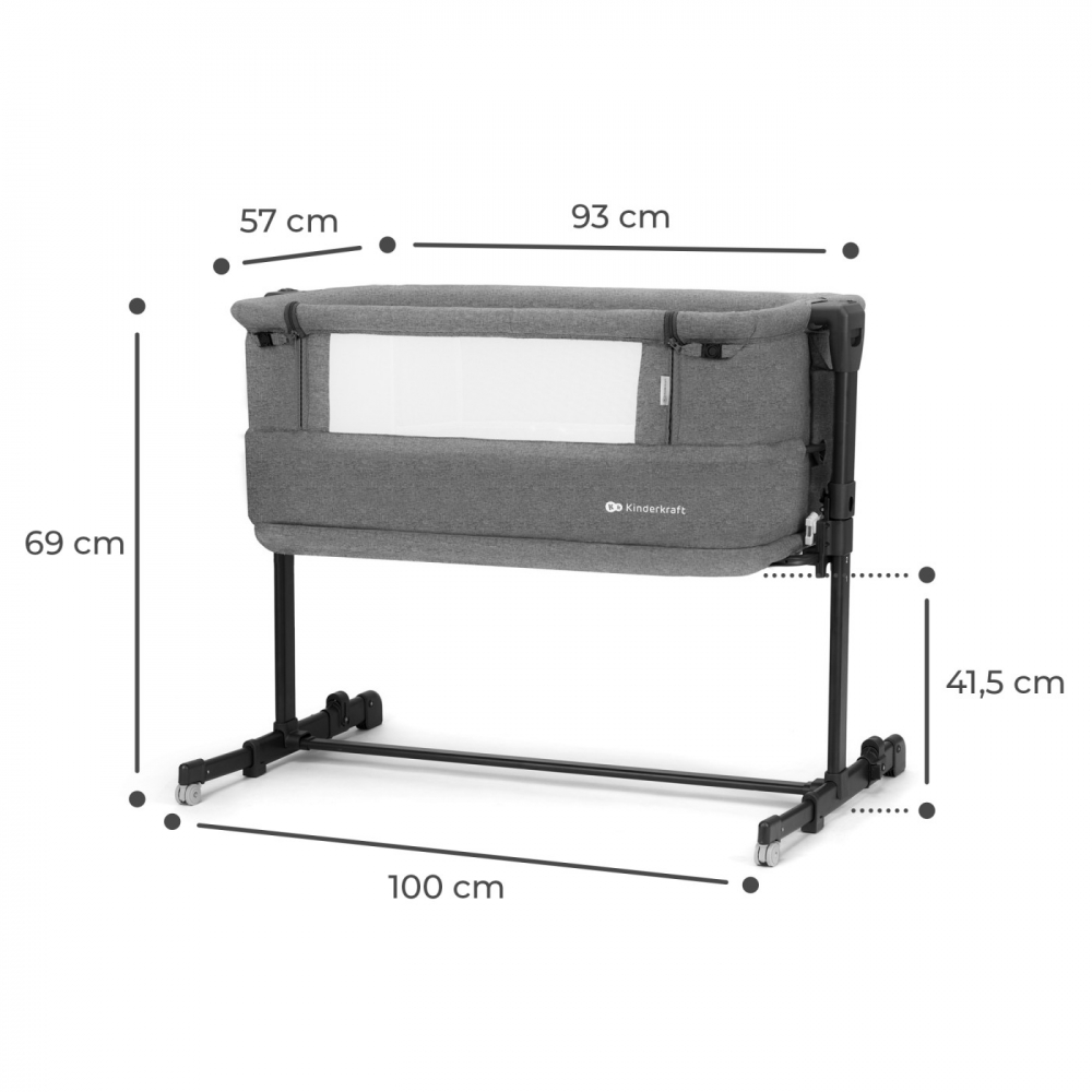 Patut Co-sleeper 3in1 Kinderkraft Neste Grow - imagine 4