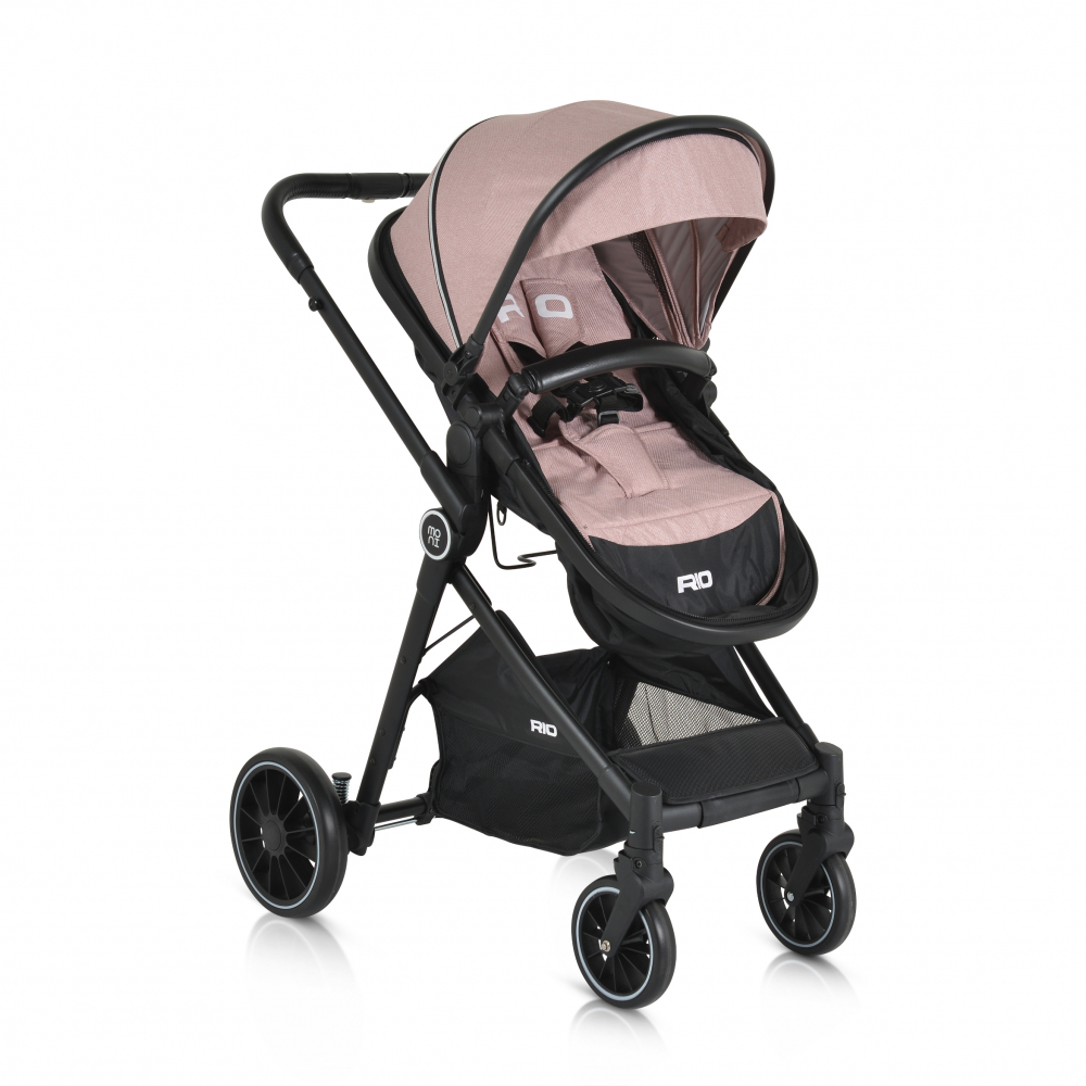 Carucior Moni Rio 2in1 Aluminiu, Roz - imagine 2