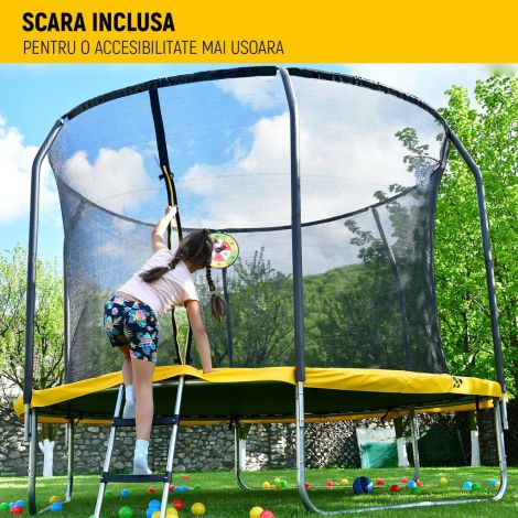 Trambulina Flex Epic 300 Progressive, 305 cm, Plasa Protectie - imagine 4