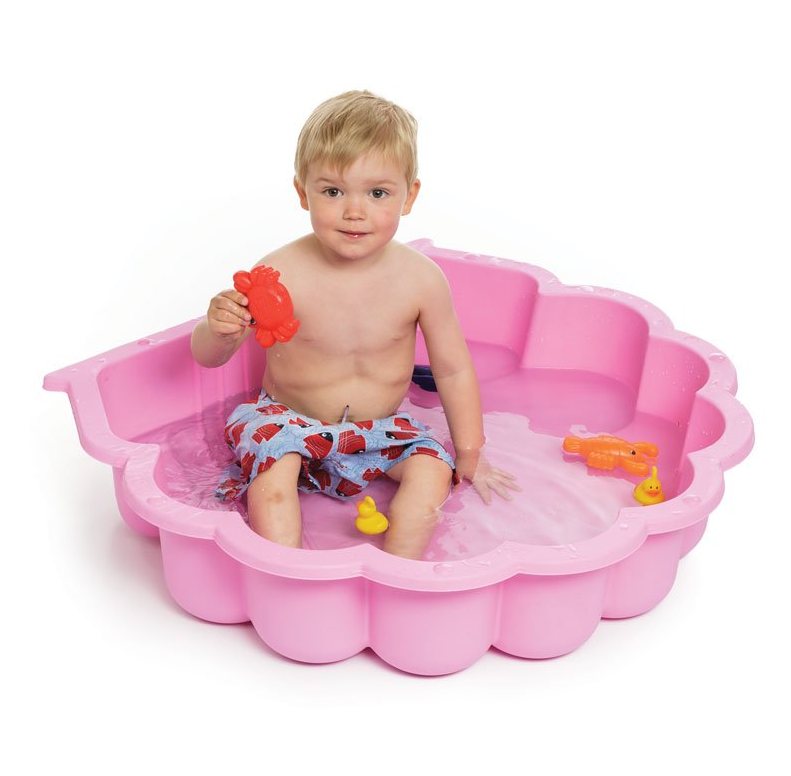 Cutie de Nisip Paradiso 2-în-1 cu Capac Roz - imagine 2
