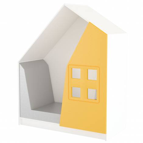 Dulap Casuta Quadro Alb-Galben Moje Bambino - imagine 2