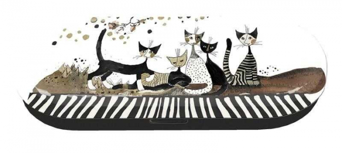 Etui OCHELARI Fridolin Cats Sepia