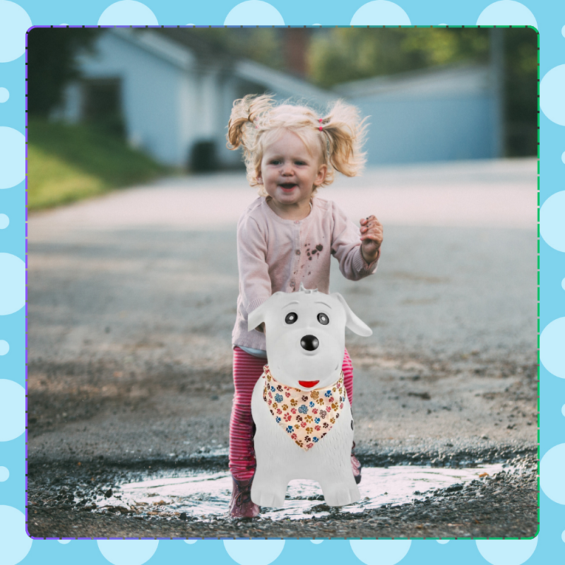 Jumper Gonflabil NiceKids White Dog - Distracție Activă - imagine 9