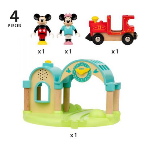 Stație Tren Mickey Mouse Brio cu Înregistrare - imagine 4