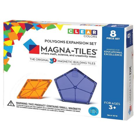 Set Extensie Magna-Tiles Poligoane, 8 piese