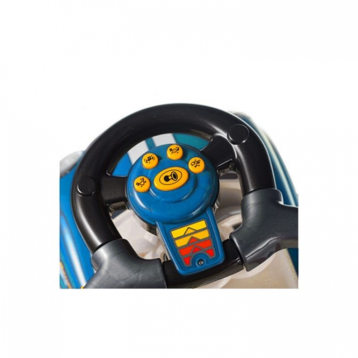 Mașinuță Ecotoys Mini Cooper Albastru cu Mâner - imagine 5