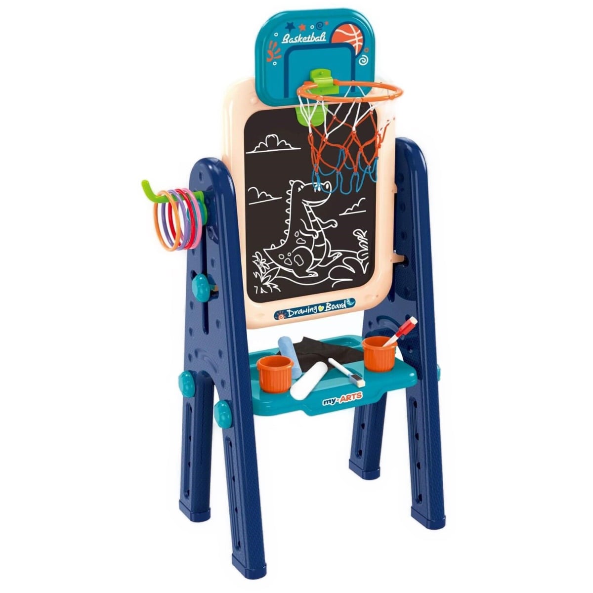 Tabla 4 in 1 King Sport | Scris, Desen si Jocuri