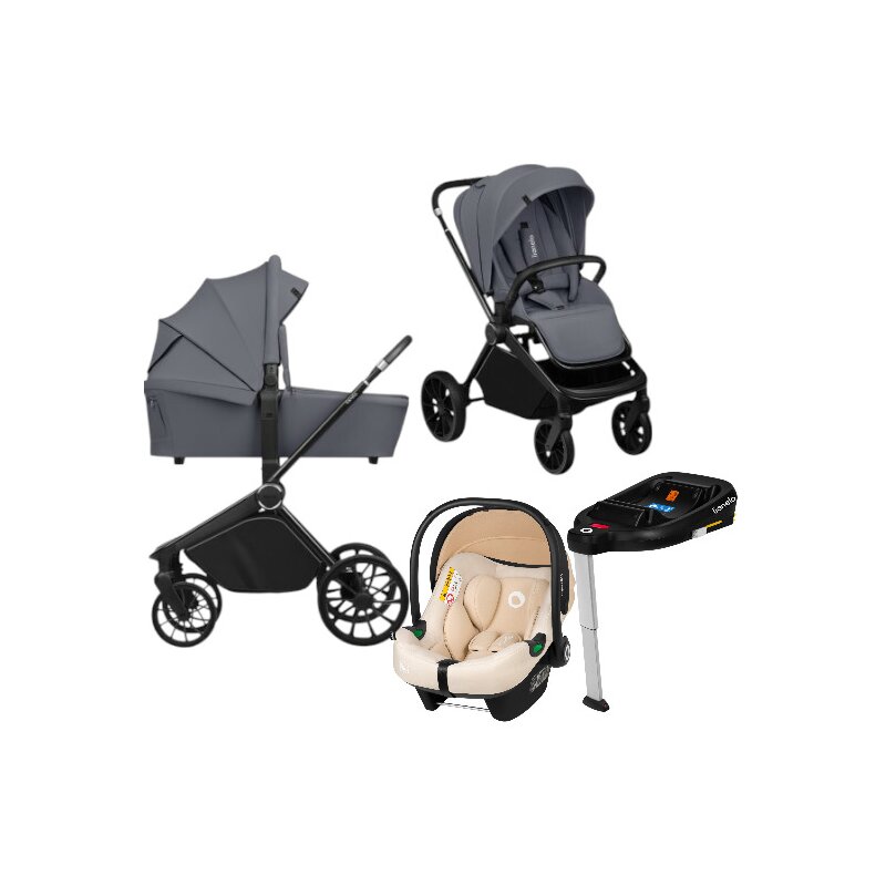 Lionelo Mika Plus 4 în 1 - Carucior Premium ADAC