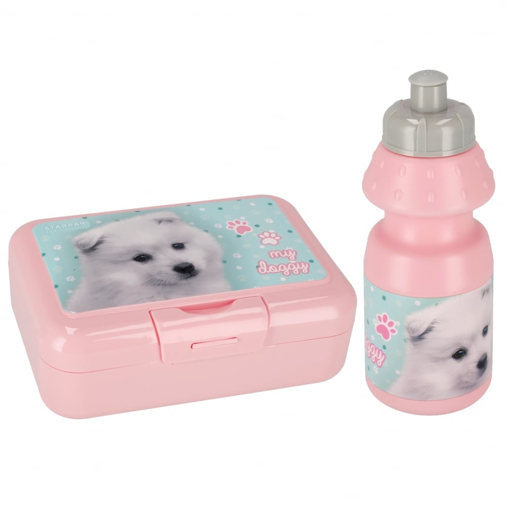 Set Starpak Cuties Doggy: Bidon și Caserolă Prânz