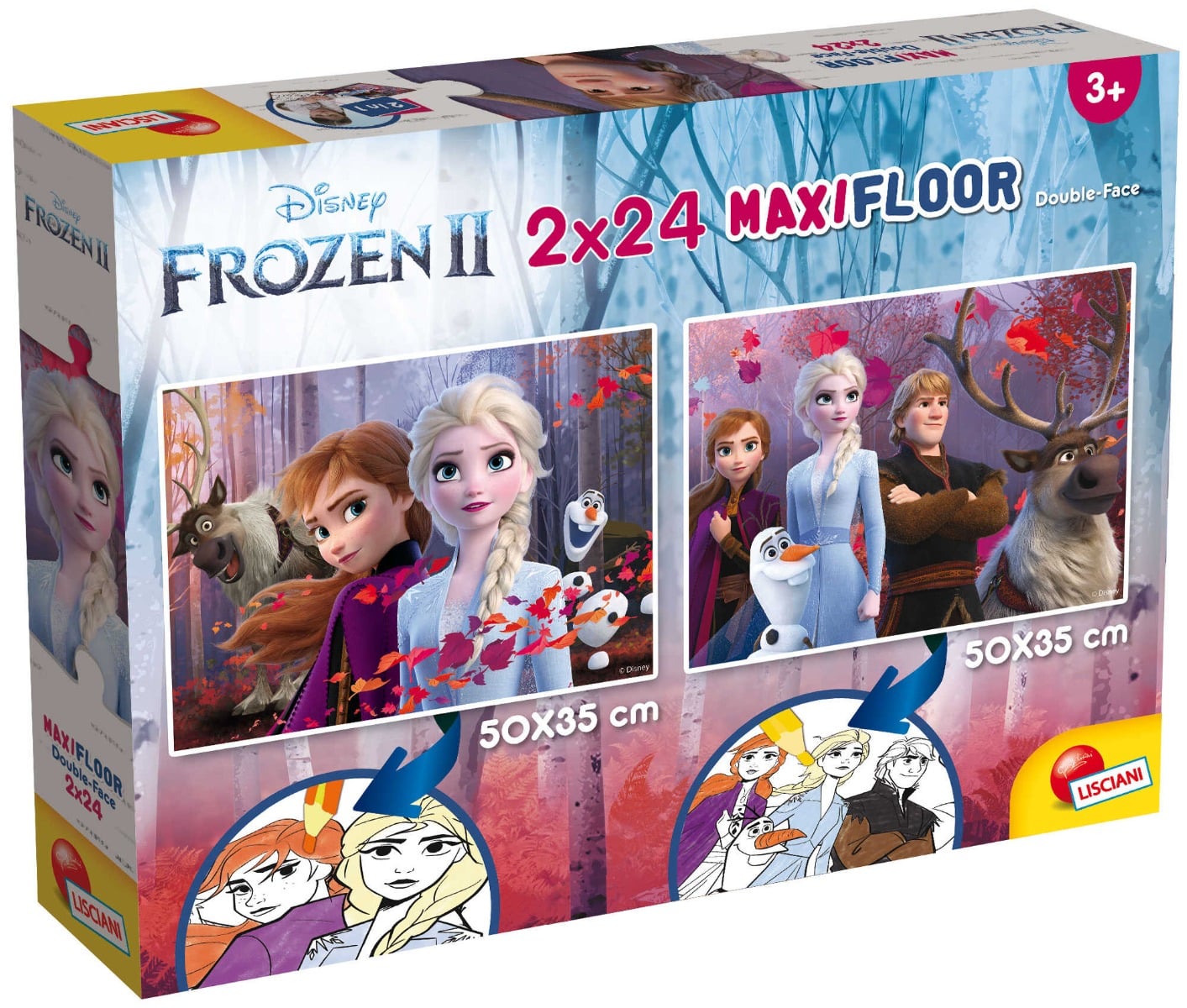 Puzzle Frozen Lisciani Maxi 2x24 Piese