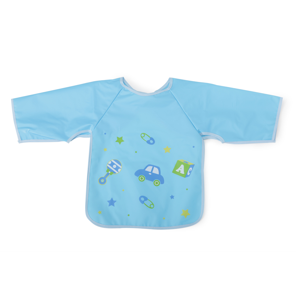 Bavetică Impermeabilă Cangaroo Piggy Blue cu Mâneci - imagine 2