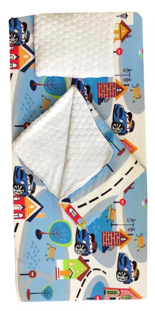 Set Iarnă Deseda Păturică Cearșaf Pernută 120x60 - imagine 8