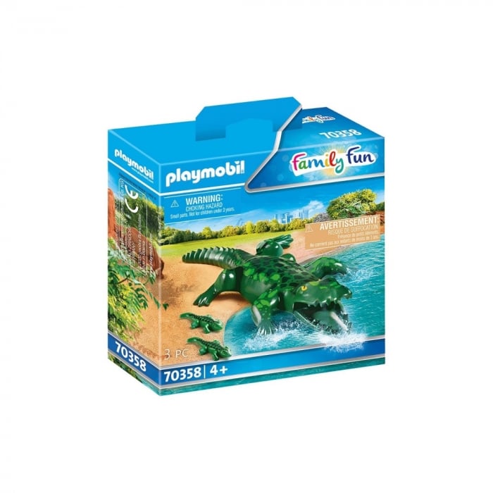 Aligator cu Pui Playmobil - Jucărie Educativă