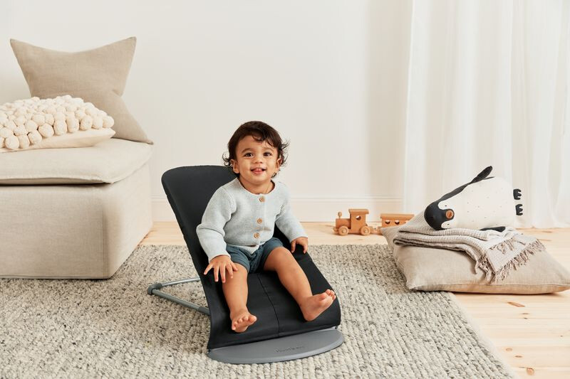 Balansoar BabyBjorn Bliss Black, Matlasat - imagine 9