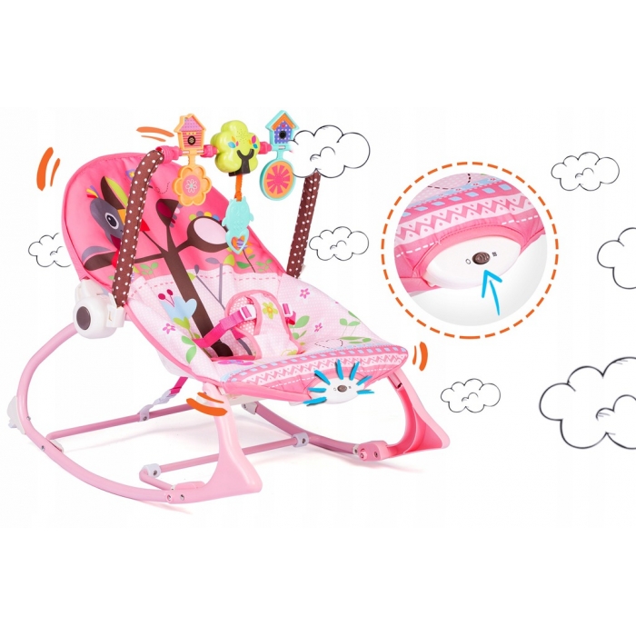 Balansoar 3 în 1 Ricokids 7303 Roz - imagine 2