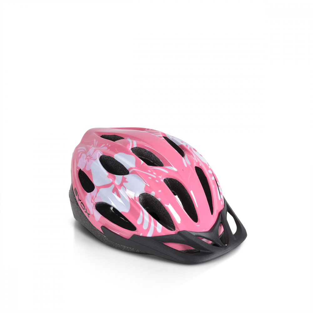 Casca Copii Byox Y02 Pink M cu LED si Vizor - imagine 4