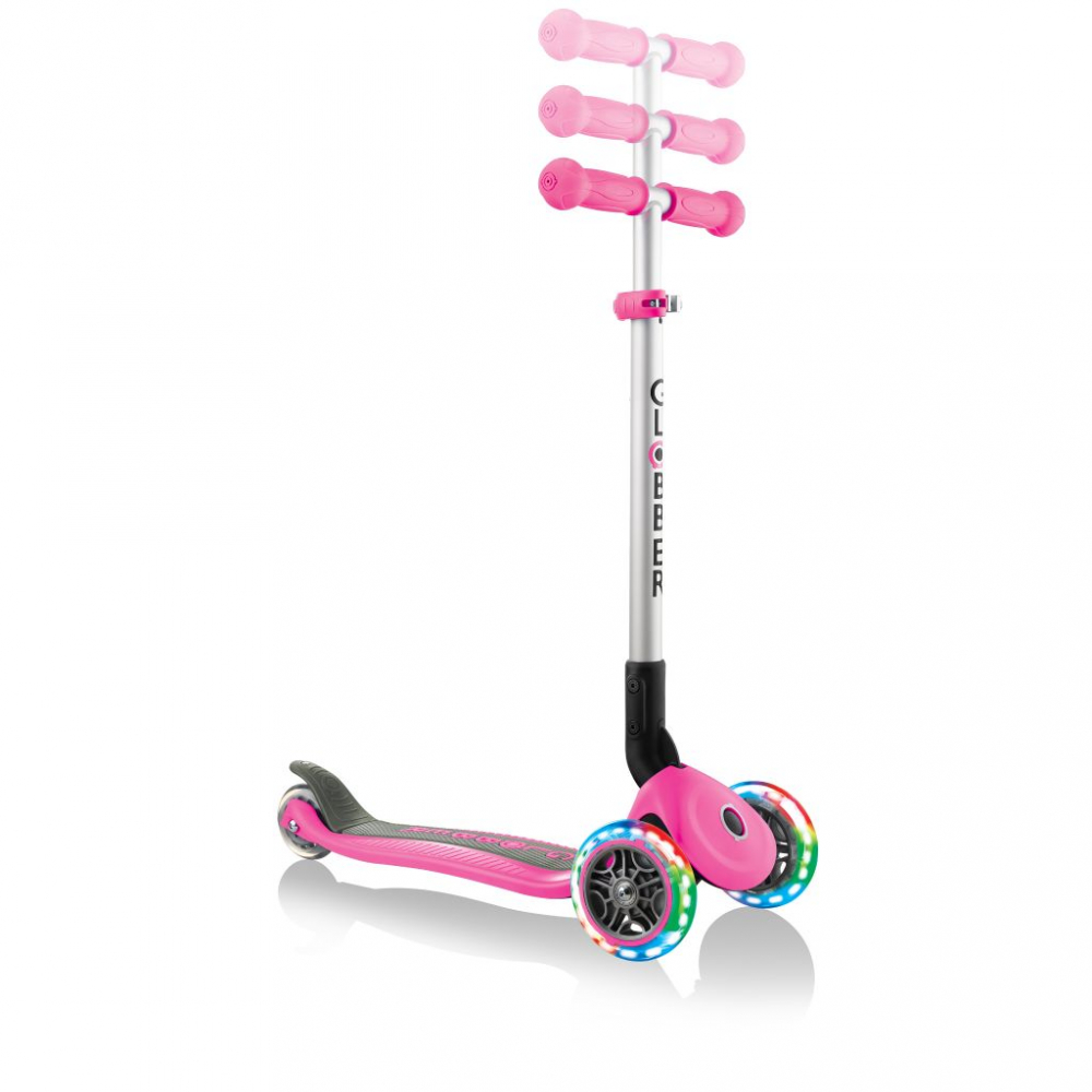 Globber Primo LED Roz | Trotineta Pliabila 3+ - imagine 3