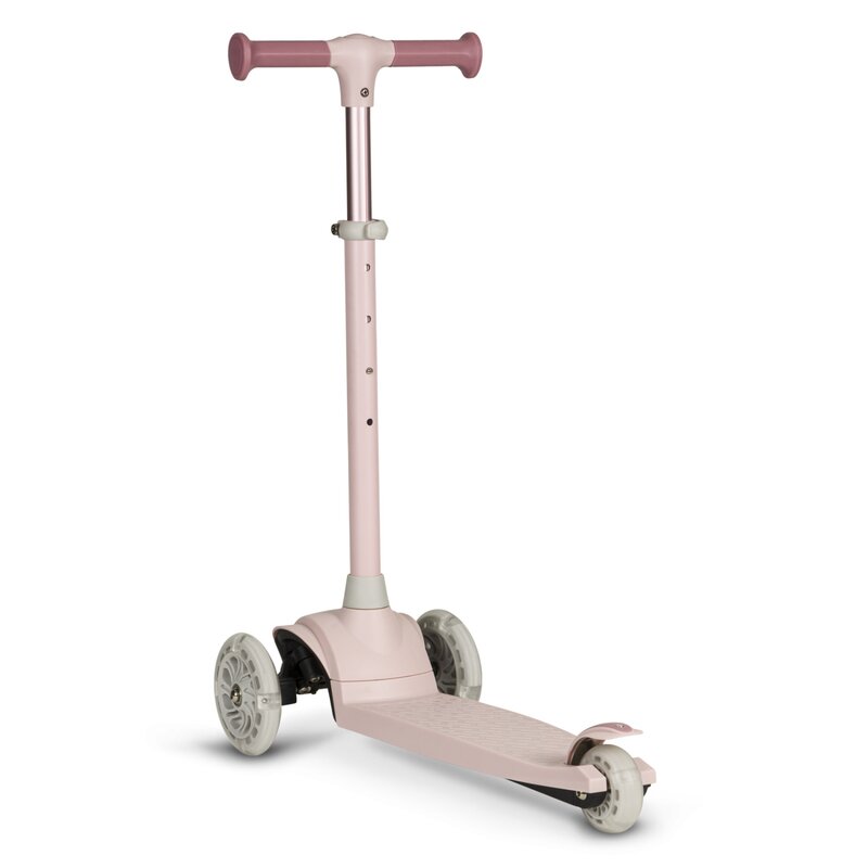 Trotineta Lionelo Jessy Roz, 3 Roti LED, Pliabila - imagine 3