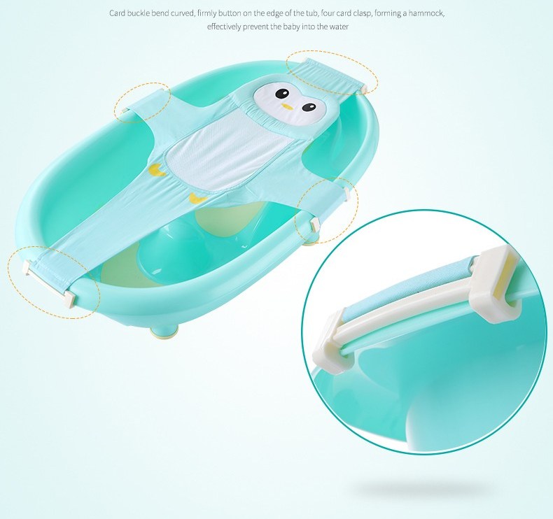 Hamac cadita Little Mom Blue Penguin, 0-12 luni - imagine 2