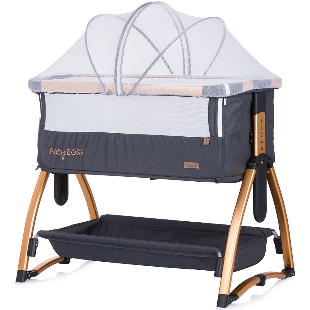 Patut Co-Sleeper Chipolino Baby Boss, Aluminiu