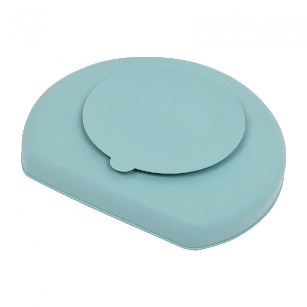 Farfurie SeviBebe silicon cu ventuza, Albastru - imagine 2