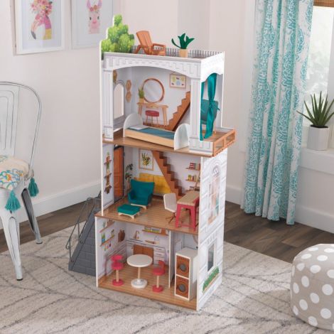 Căsuță Păpuși Rowan Kidkraft cu Mobilier - imagine 3