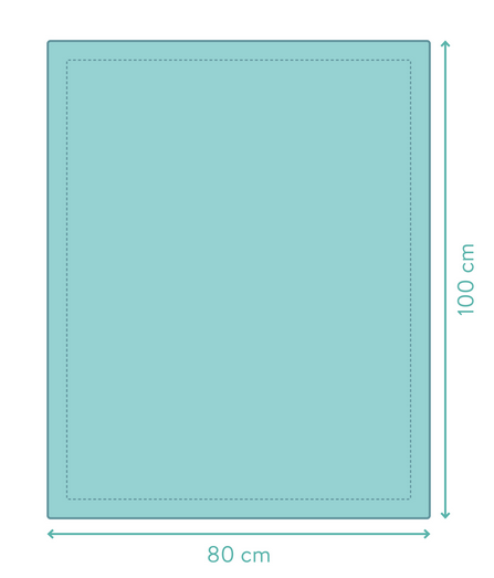 Patura Fillikid Bumbac Organic 80x100 cm Blue - imagine 4