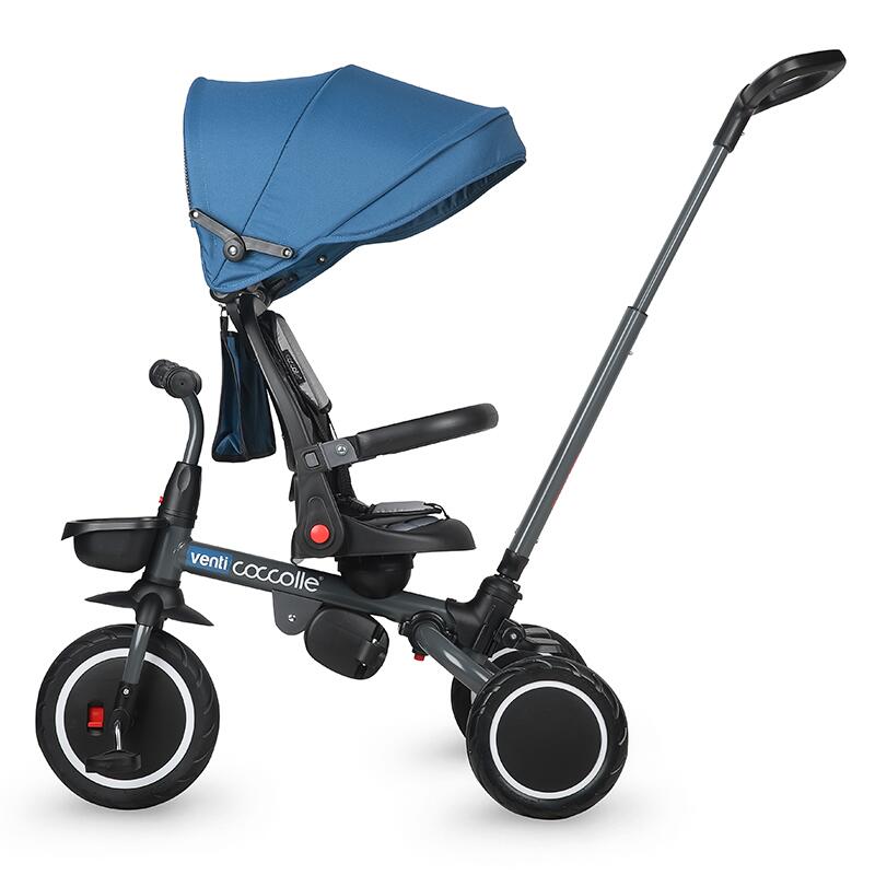 Tricicleta Coccolle Venti Navy Blue, 360° - imagine 2