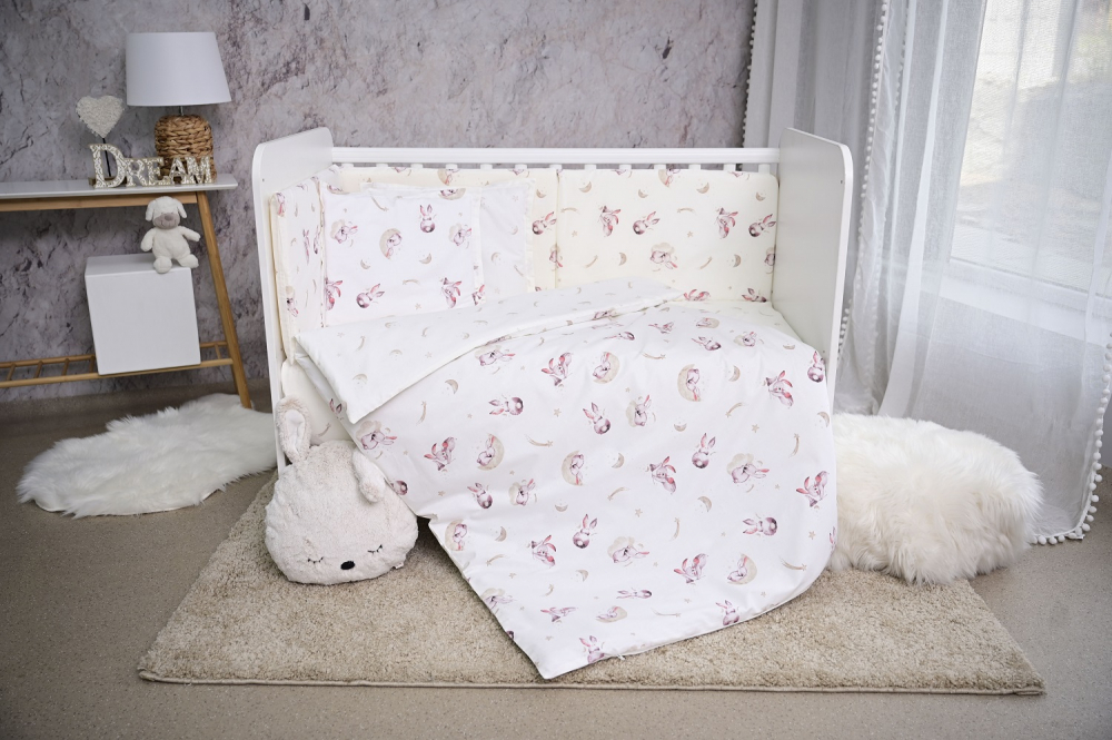 Set lenjerie pat Lorelli Smile Bumbac Ranforce 60x120