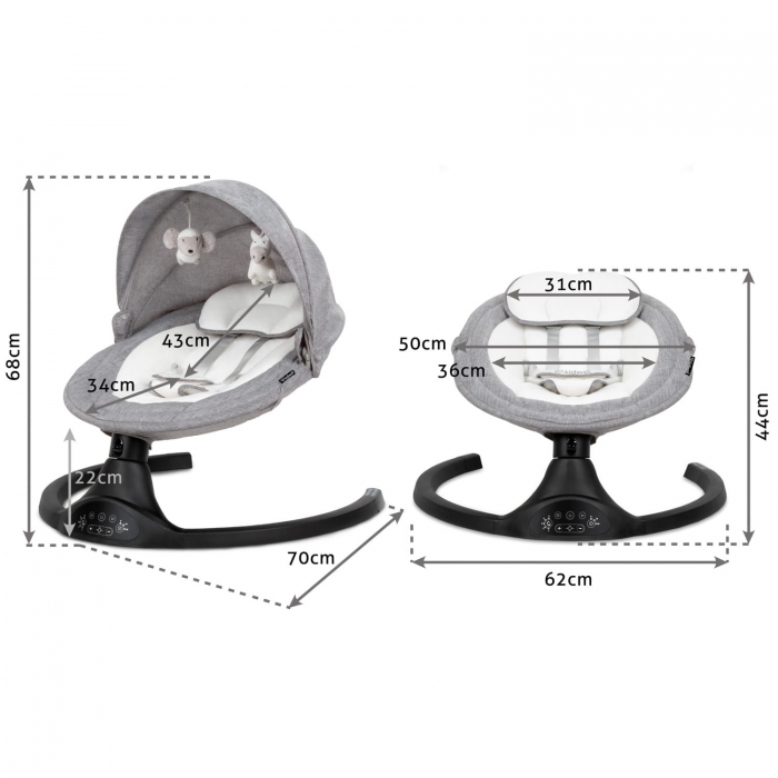 Leagan Electric 2-în-1 Kidwell Luxi